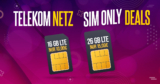 Highlight im Telekom Netz – ohne Laufzeit – 16GB LTE/5G nur 10 Euro monatlich und 26 GB LTE/5G nur 15 Euro monatlich