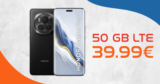 Honor Magic 6 Pro -512GB- für 49,95€ Zuzahlung mit 50GB 5G/LTE und 200 Euro Wechselbonus bei Mitnahme der Nummer nur 39,99 Euro monatlich.