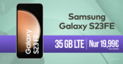 Samsung Galaxy S23 FE für einmalig 50 Euro mit 35GB LTE nur 19,99 Euro monatlich