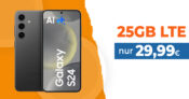Samsung Galaxy S24 -128GB- mit 25GB LTE/5G nur 29,99 Euro monatlich