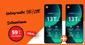 Xiaomi 13T Pro -1TB- im Doppelpack für 1 Euro – 2x Unbegrenztes 5GLTE Datenvolumen für zusammen 59,98 Euro monatlich