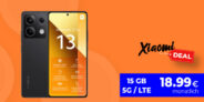 Xiaomi Redmi Note 13 mit 15GB LTE/5G nur 18,99 Euro monatlich – nur 1 Euro Zuzahlung und kein Anschlusspreis