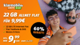 22GB LTE (bis zu 50 Mbits) Allnet Flat im Telekom Netz für nur 9,99 Euro monatlich – kein Anschlusspreis
